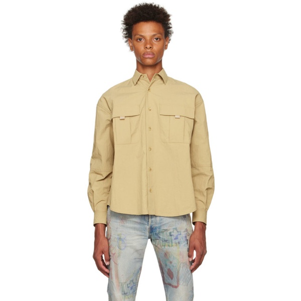  존 엘리어트 John Elliott Tan Safari Shirt 222761M180002