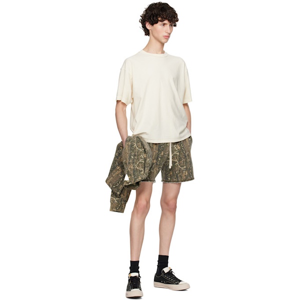  존 엘리어트 John Elliott Khaki Skeptic Shorts 242761M193010