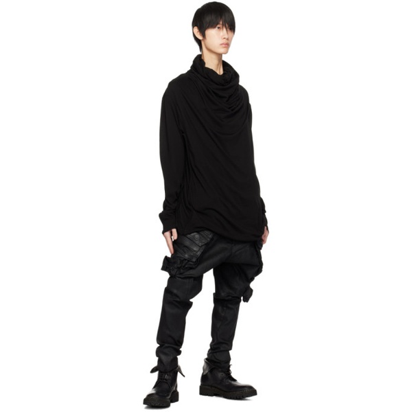  줄리어스 Julius Black Gas Mask Denim Cargo Pants 232420M188008