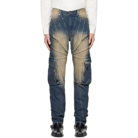 Juntae Kim Blue Corset Jeans 241092M186000