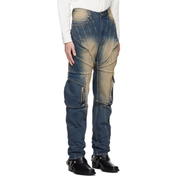 Juntae Kim Blue Corset Jeans 241092M186000