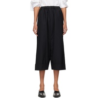 준야 와타나베 Junya Watanabe Black Rolled Cuff Trousers 242253F087000