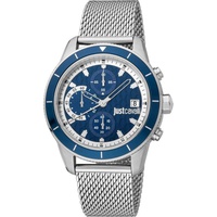 Just Cavalli MEN'S Maglia Chronograph Stainless Steel Blue Dial Watch JC1G215M0055