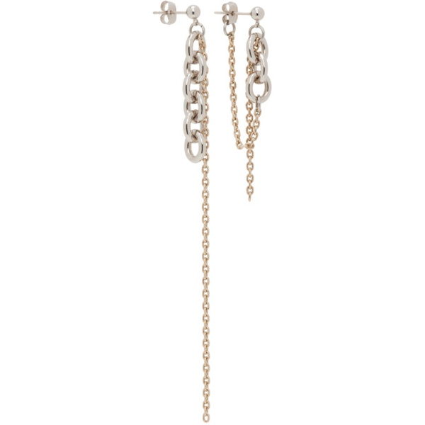  주스틴 클렁퀘 Justine Clenquet Silver & Gold Dana Earrings 232235F022015