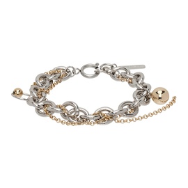 주스틴 클렁퀘 Justine Clenquet SSENSE Exclusive Silver & Gold Lewis Bracelet 242235M142002