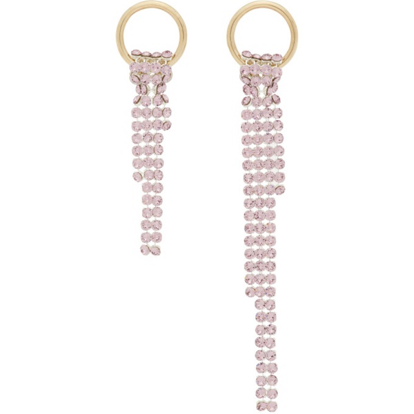  주스틴 클렁퀘 Justine Clenquet SSENSE Exclusive Gold & Purple Shanon Earrings 221235F022001