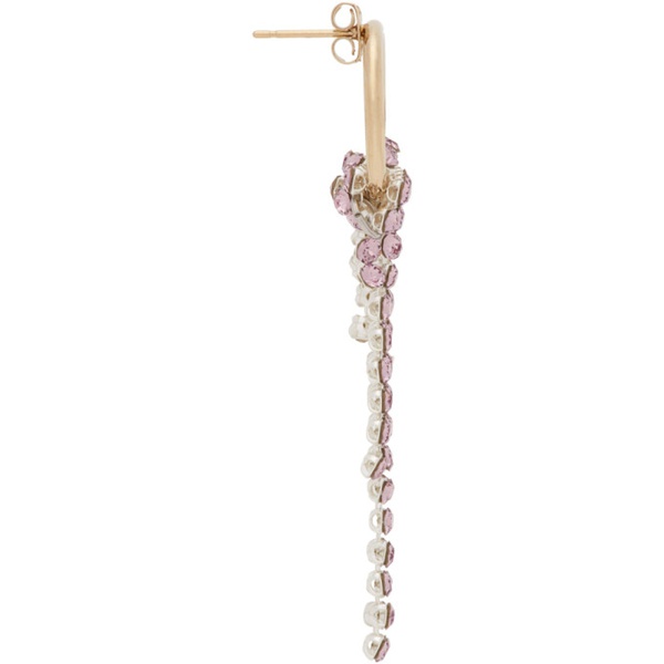  주스틴 클렁퀘 Justine Clenquet SSENSE Exclusive Gold & Purple Shanon Earrings 221235F022001