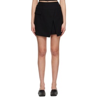 준지 Juun.J Black Layered Miniskirt 231343F090001