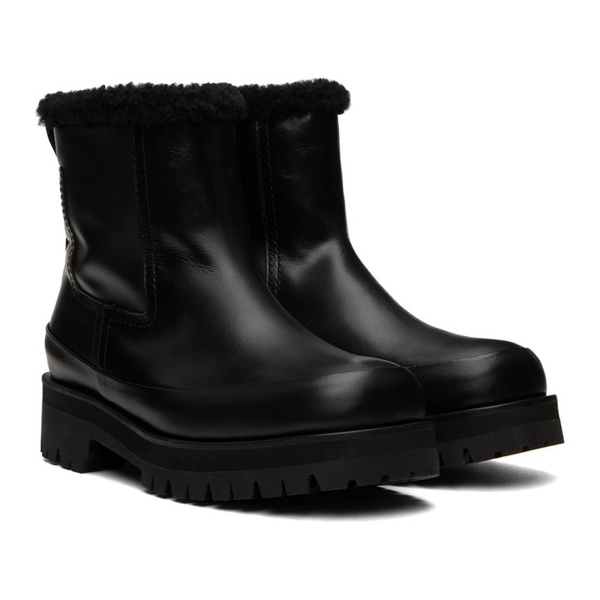  준지 Juun.J Black Mustang Boots 222343F113002