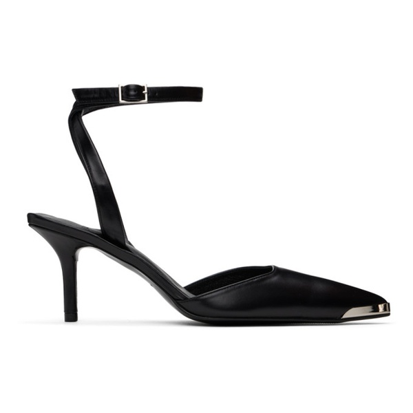  준지 Juun.J Black Strap Stiletto Heels 241343F122002