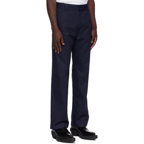  K.NGSLEY Navy So Hard Trousers 241905M191002