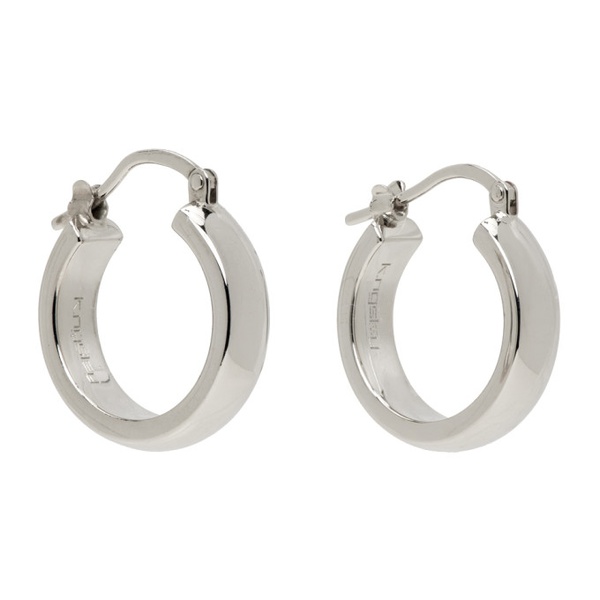  K.NGSLEY Silver Le Trou Earrings 241905M144001