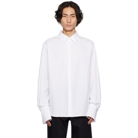 K.NGSLEY White Spliced Sinder Shirt 232905M192008