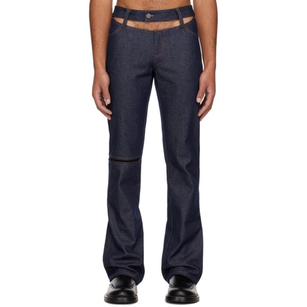  K.NGSLEY Indigo RaceHim Jeans 231905M186001