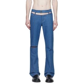 K.NGSLEY Blue Raver Jeans 232905M186002