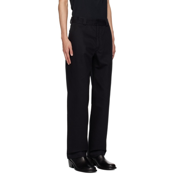  K.NGSLEY Black So Hard Trousers 232905M191001