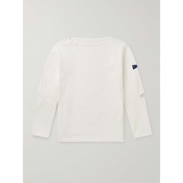  KAPITAL Logo-Appliqued Cut-Out Printed Cotton-Jersey T-Shirt 1647597309323291