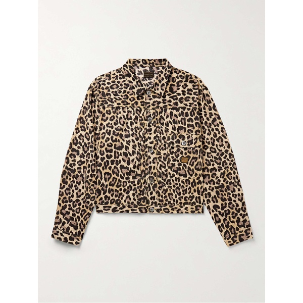 KAPITAL Leopard-Print Cotton-Gauze Shirt Jacket 1647597309323277