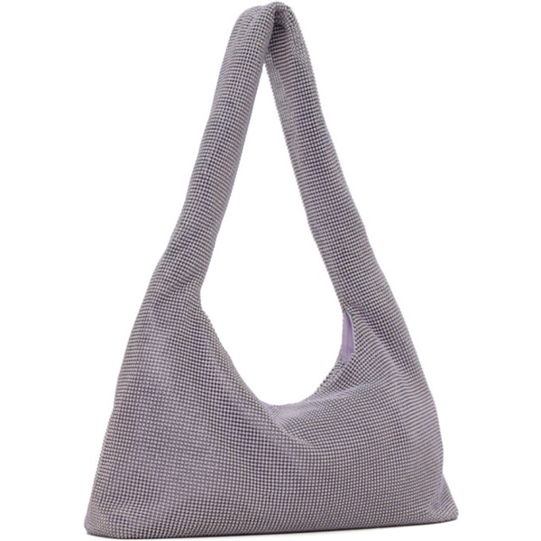  카라 KARA Purple Crystal Mesh Armpit Bag 241493F048026