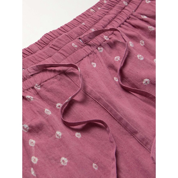  KARDO Olbia Straight-Leg Tie-Dyed Cotton Drawstring Shorts 1647597332709223