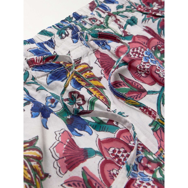  KARDO Olbia Straight-Leg Floral-Print Cotton Drawstring Shorts 1647597332709209