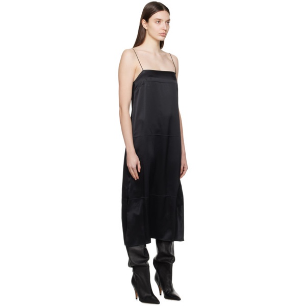  케이트 KHAITE Black Sicily Midi Dress 241914F054000