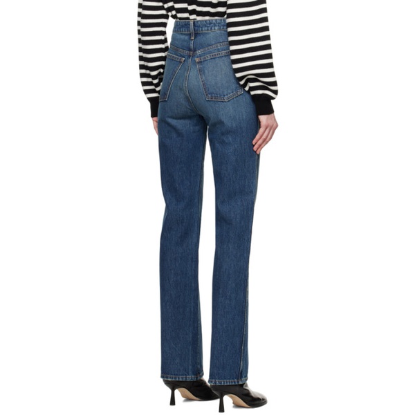  케이트 KHAITE Navy The Danielle Jeans 241914F069013