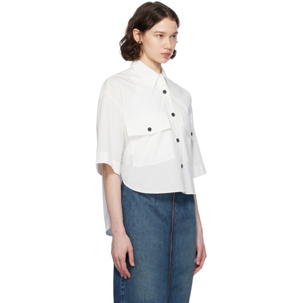  케이트 KHAITE 오프화이트 Off-White Flap Pocket Shirt 242914F109000