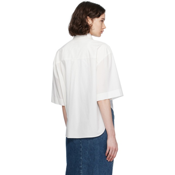  케이트 KHAITE 오프화이트 Off-White Flap Pocket Shirt 242914F109000