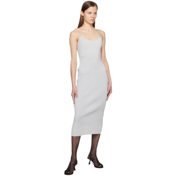  케이트 KHAITE Silver The Pilar Midi Dress 231914F054003