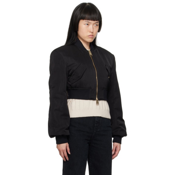  케이트 KHAITE Black Reggie Jacket 232914F058000