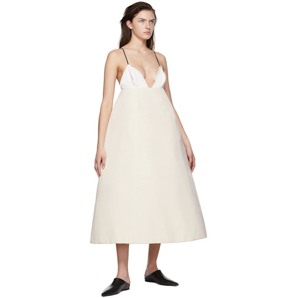  케이트 KHAITE 오프화이트 Off-White The Oma Midi Dress 221914F054006