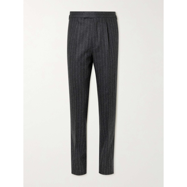  KINGSMAN Tapered Pinstriped Wool Suit Trousers 1647597330163416