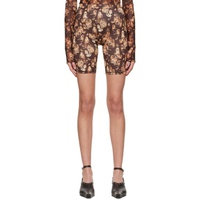 노울스 KNWLS Brown Polyester Shorts 221148F088002