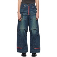 KOZABURO Indigo Explorer Jeans 241061M186001
