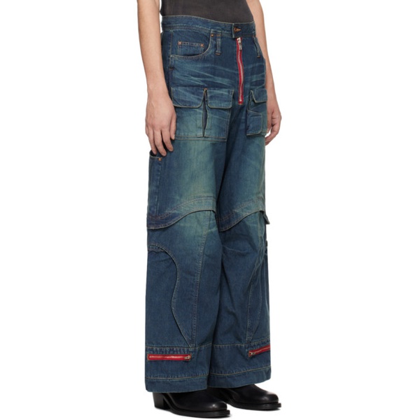  KOZABURO Indigo Explorer Jeans 241061M186001