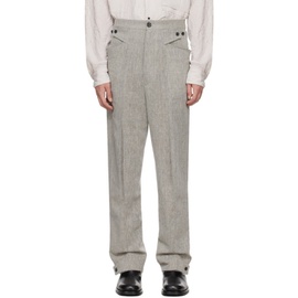 KOZABURO Gray Z Trousers 241061M191008