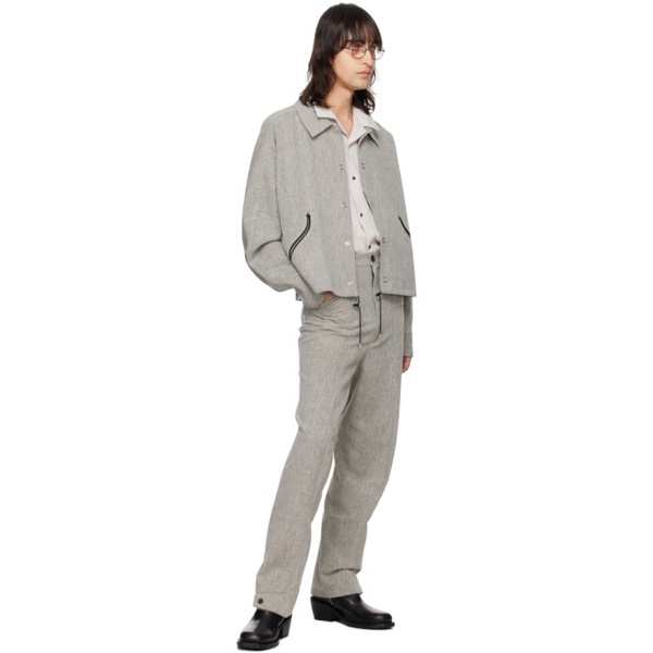  KOZABURO Gray Z Trousers 241061M191008