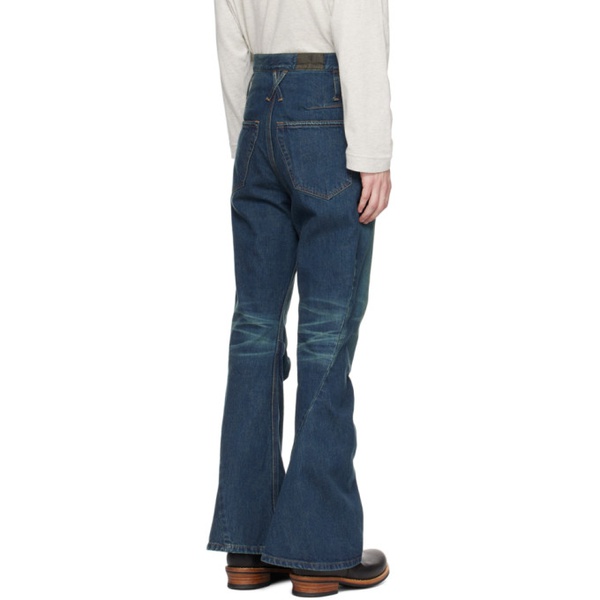  KOZABURO Blue Bootcut Jeans 241061M186000