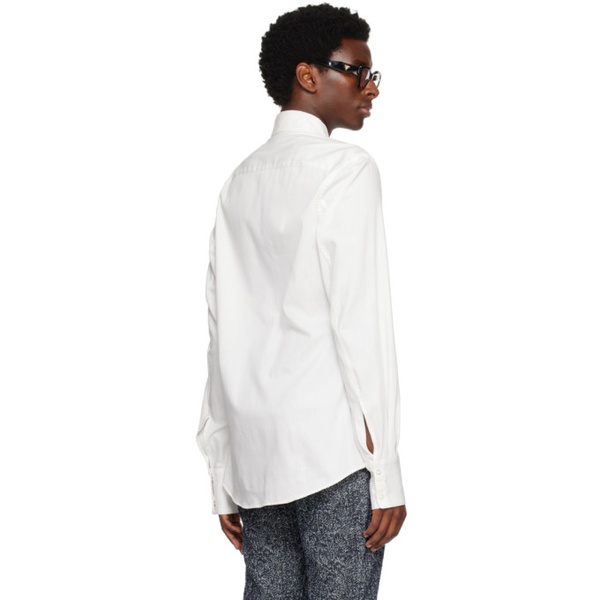  KOZABURO White Slim-Fit Shirt 232061M192002