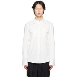 KOZABURO White Slim-Fit Shirt 231061M192005