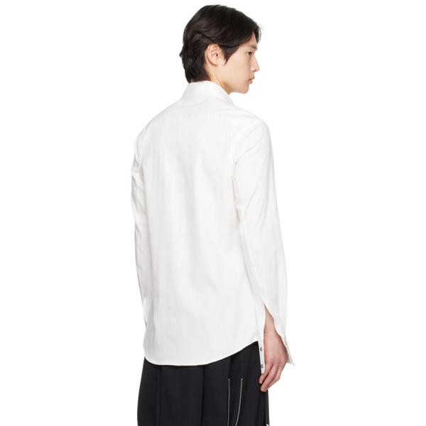 KOZABURO White Slim-Fit Shirt 231061M192005
