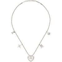 KUSIKOHC Silver Multi Charm Necklace 232216M145002