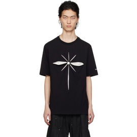 KUSIKOHC Black Origami T-Shirt 241216M213003