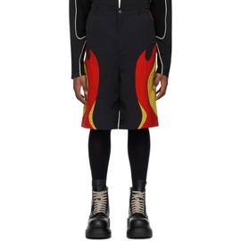 KUSIKOHC Yellow & Black Rider Shorts 241216M193001