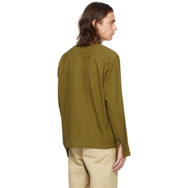  Kartik Research Green Sequinned Shirt 241224M213002
