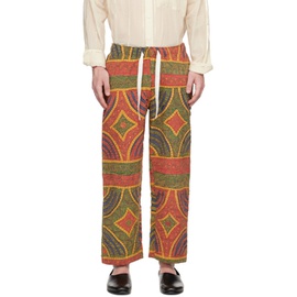 Kartik Research Yellow & Green Drawstring Trousers 231224M191000