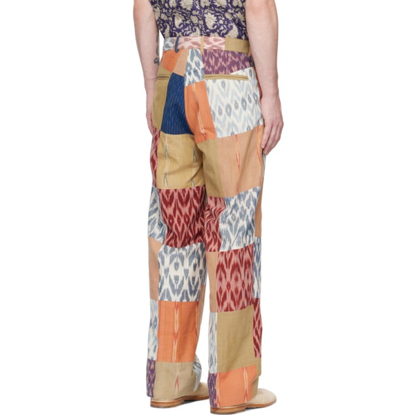  Kartik Research Multicolor Patchwork Trousers 231224M191005