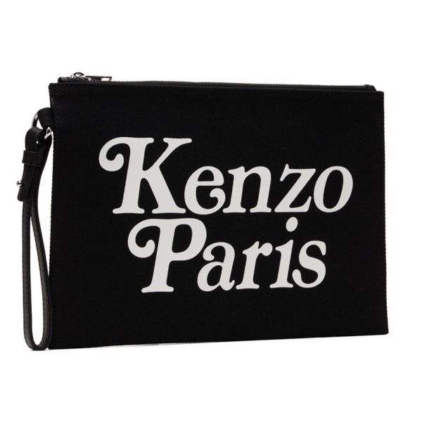  Black Kenzo Paris Large Pouch 241387M171000