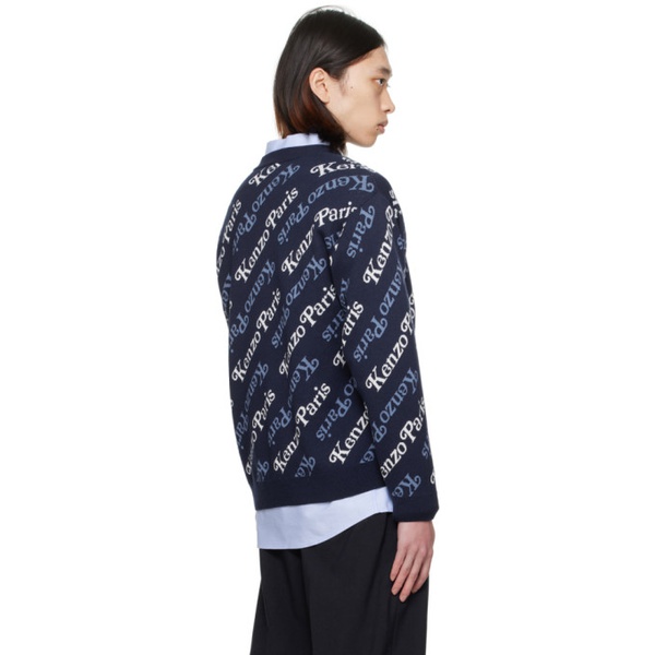  Blue Kenzo Paris VERDY 에디트 Edition Sweater 241387M201002